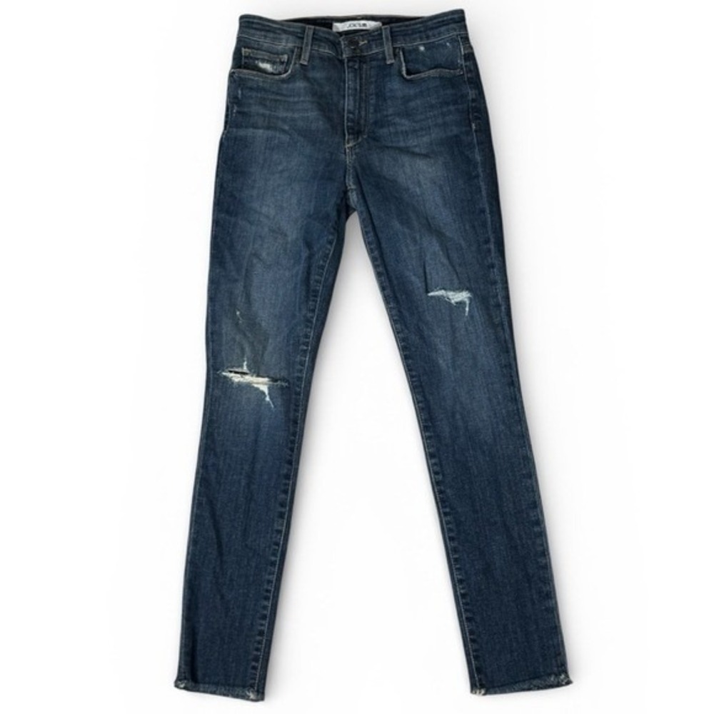 Joe's Jeans High Rise Skinny Ankle Distressed Jeans Dubai Wash Blue Size 26